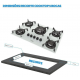 COOKTOP A GAS ITATIAIA 5 BOCAS VIDRO C/ ACENDIMENTO AUTOMATICO BIVOLT - BRANCO