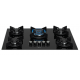 COOKTOP A GAS ITATIAIA 5 BOCAS VIDRO C/ ACENDIMENTO AUTOMATICO BIVOLT - PRETO