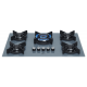 COOKTOP A GAS ITATIAIA 5 BOCAS VIDRO C/ ACENDIMENTO AUTOMATICO BIVOLT - LUX COOK