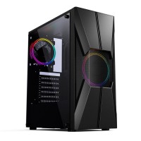 GABINETE GAMER ATX MID TOWER C/ LATERAL ACRILICO - PRETO