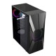 GABINETE GAMER ATX MID TOWER C/ LATERAL ACRILICO - PRETO