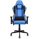 CADEIRA GAMER GIRATORIA MYMAX RECLINAVEL C/ APOIO BRAÇOS - AZUL PRETO