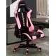 CADEIRA GAMER MAXRACER RECLINAVEL C/ APOIO BRAÇOS - ROSA