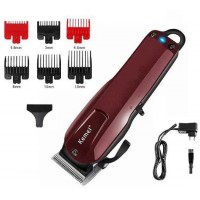 MAQUINA DE CORTAR CABELO KEMEI PROFISSIONAL SEM FIO 9W C/ 6 PENTES