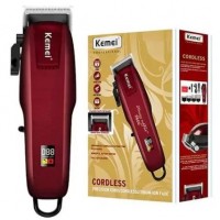 MAQUINA DE CORTAR CABELO KEMEI 5W C/ VISOR 4 PENTES