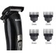 KIT MAQUINA DE CORTAR CABELO APARADOR DE BARBA E NARIZ KEMEI 2MM C/ LAMINA MOVEL