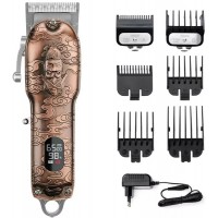 MAQUINA DE CORTAR CABELO KEMEI SEM FIO 10W C/ 6 PENTES