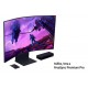 MONITOR GAMER SAMSUNG 55 POL CURVO 165HZ 1MS C/ HDMI AJUSTE ALTURA