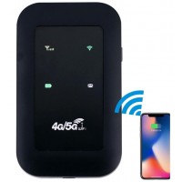 ROTEADOR WIFI 4G SEM FIO PORTATIL 150 MBPS C/ BATERIA 2100MAH - PRETO