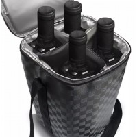 BOLSA TERMICA 8L WIDE BAG PORTA 4 GARRAFAS - PRETA