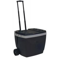 CAIXA TERMICA COOLER 42L C/ RODINHAS - PRETA