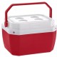 KIT CAIXA TERMICA COOLER 42L C/ 4 COPOS TERMICOS - VERMELHO