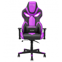 CADEIRA GAMER MYMAX GIRATORIA C/ APOIO BRA&Ccedil;O - PRETA ROXA