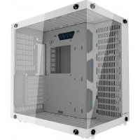 GABINETE GAMER HYRAX ATX MID TOWER C/ FRENTE E LATERAL VIDRO - BRANCO