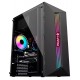GABINETE GAMER ATX HAYOM MID TOWER RGB C/ LATERAL VIDRO - PRETO