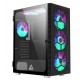 GABINETE GAMER ATX MONTECH MID TOWER RGB C/ 6 FANS LATERAL VIDRO - PRETO
