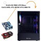 GABINETE GAMER ATX HAYOM MID TOWER RGB C/ 4 FANS LATERAL VIDRO - PRETO