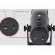 MICROFONE DE MESA CONDENSADOR USB RGB C/ SUPORTE CONTROLE DE VOLUME USB C