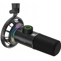 MICROFONE DINAMICO USB FIFINE UNIDIORECIONAL C/ CABO 2M - PRETO