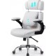 CADEIRA DE ESCRITORIO GIRATORIA YAMASORO C/ APOIO LOMBAR E CABEÇA - BRANCA