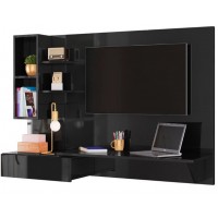 BANCADA DE ESTUDOS SUSPENSA SAFIRA C/ 2 NICHOS E 1 GAVETA