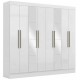 GUARDA ROUPAS CASAL 8 PORTAS 2 GAVETAS YESCASA C/ 8 ESPELHOS