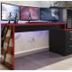 MESA GAMER ESCRIVANINHA ESPRESSO MOVEIS MDP C/ 3 GAVETAS