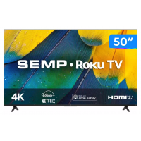 SMART TV 50 LED 4K UHD SEMP ROKU 60HZ WIFI C/ 3 HDMI USB