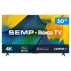 SMART TV 50 LED 4K UHD SEMP ROKU 60HZ WIFI C/ 3 HDMI USB