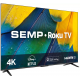 SMART TV 50 LED 4K UHD SEMP ROKU 60HZ WIFI C/ 3 HDMI USB