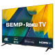 SMART TV 50 LED 4K UHD SEMP ROKU 60HZ WIFI C/ 3 HDMI USB
