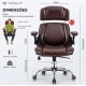 CADEIRA DE ESCRITORIO PRESIDENTE YAMASORO GIRATORIA C/ APOIO CABEÇA LOMBAR