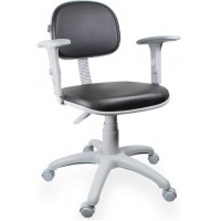 CADEIRA SECRETARIA GIRATORIA ULTRA MOVEIS C/ APOIO BRA&Ccedil;OS - CINZA