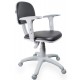 CADEIRA SECRETARIA GIRATORIA ULTRA MOVEIS C/ APOIO BRAÇOS - CINZA