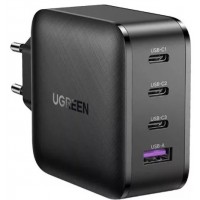 FONTE CARREGADOR TOMADA 65W UGREEN TURBO USB C/ 3 USB C
