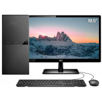 COMPUTADOR INTEL DUAL CORE 4GB RAM HD 500GB C/ TECLADO MOUSE E MONITOR 19