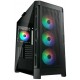 GABINETE GAMER COUGAR RGB LATERAL VIDRO TEMPERADO C/ 4 FANS - PRETO