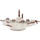JOGO DE PANELAS DE CERAMICA BRINOX 9 PEÇAS C/ 13 UTENSILIOS