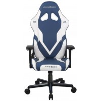 CADEIRA GAMER DXRACER GIRATORIA RECLINAVEL C/ APOIO BRA&Ccedil;OS - AZUL E BRANCA
