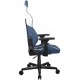CADEIRA GAMER DXRACER GIRATORIA RECLINAVEL C/ APOIO BRAÇOS - AZUL E BRANCA