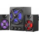 CAIXA DE SOM GAMER MULTILASER 30W RGB C/ USB P2 - PRETA
