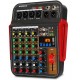 MESA DE SOM PHANTOM 4 CANAIS BLUETOOTH RADIO C/ EFEITOS BIVOLT
