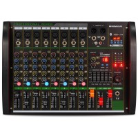 MESA DE SOM PHANTOM 8 CANAIS BLUETOOTH RADIO C/ 16 EFEITOS BIVOLT