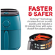 FRITADEIRA ELETRICA AIR FRYER TAST CRISP 1000W 2,6L C/ CESTO ANTIADERENTE BIVOLT
