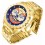 RELOGIO MASCULINO INVICTA 50MM ANALOGICO QUARTZO RESISTENTE AGUA 100M - DOURADO