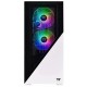 GABINETE ATX MID TOWER THERMALTAKE RGB C/ 3FANS LATERAL VIDRO - BRANCO E PRETO
