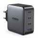 FONTE CARREGADOR TOMADA 100W UGREEN SUPER RAPIDO USB C/ 3 USB-C
