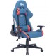 CADEIRA GAMER ELG RECLINAVEL ALMOFADA CABEÇA C/ APOIO LOMBAR BRAÇOS - AZUL E VERMELHO