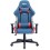 CADEIRA GAMER ELG RECLINAVEL ALMOFADA CABEÇA C/ APOIO LOMBAR BRAÇOS - AZUL/VERMELHO