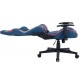 CADEIRA GAMER ELG RECLINAVEL ALMOFADA CABEÇA C/ APOIO LOMBAR BRAÇOS - AZUL E VERMELHO